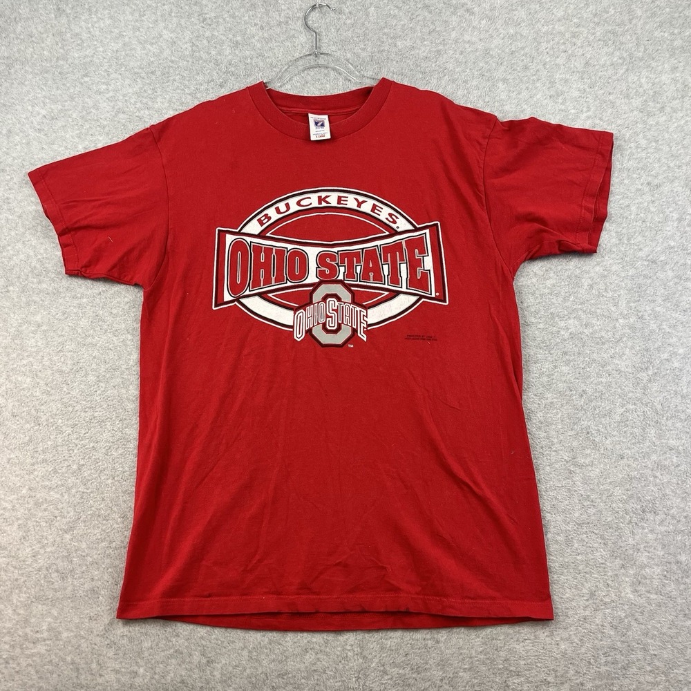 Vintage Logo 7 Ohio State Buckeyes T Shirt Size XL Made in USA‎ 90s Buckeyes OSU